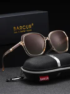 BARCUR men's sun polarized lenses can enhance clarity, reduce glare, and obtain clearer views in bright conditions. Made of PC frame material, they are durable and lightweight, suitable for daily wear. Brand packaging, the best gift for friends and relati