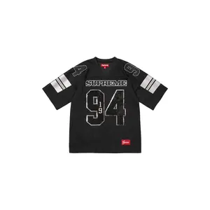 Sequin Football Jersey "FW25 - Black" SU25992
