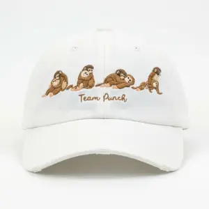 Team Punch Funny Animal Embroidered Classic Baseball Cap, Vintage Style Clasic Cap, Casual Everyday Wear Gift Idea | 130326.R2934.ID00
