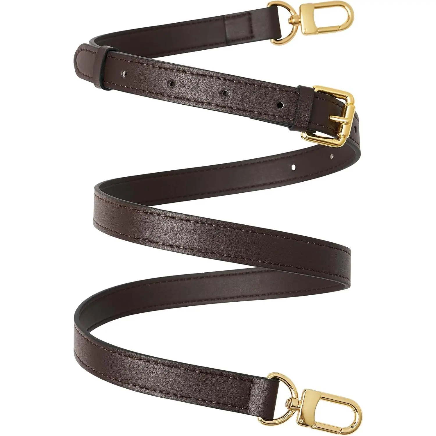 Adjustable Crossbody Strap, Synthetic Leather Replacement Purse Accessory for Handbags and Shoulder Bags