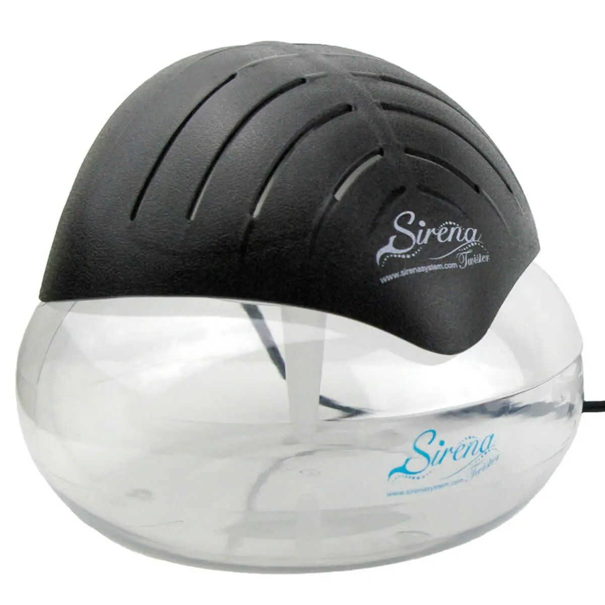 Sirena Original Twister Water Air Purifier and Aroma Diffuser with 7-Color LED Night Light, ETL Certified