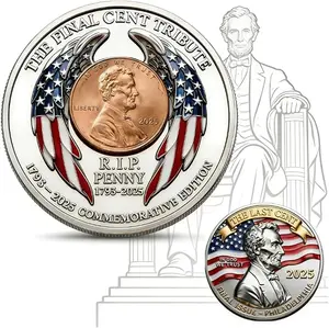 Abraham Lincoln Presidential Coin, Last Penny Era Copper Collectible, Patriotic Historical Keepsake, Gift for American History Lovers