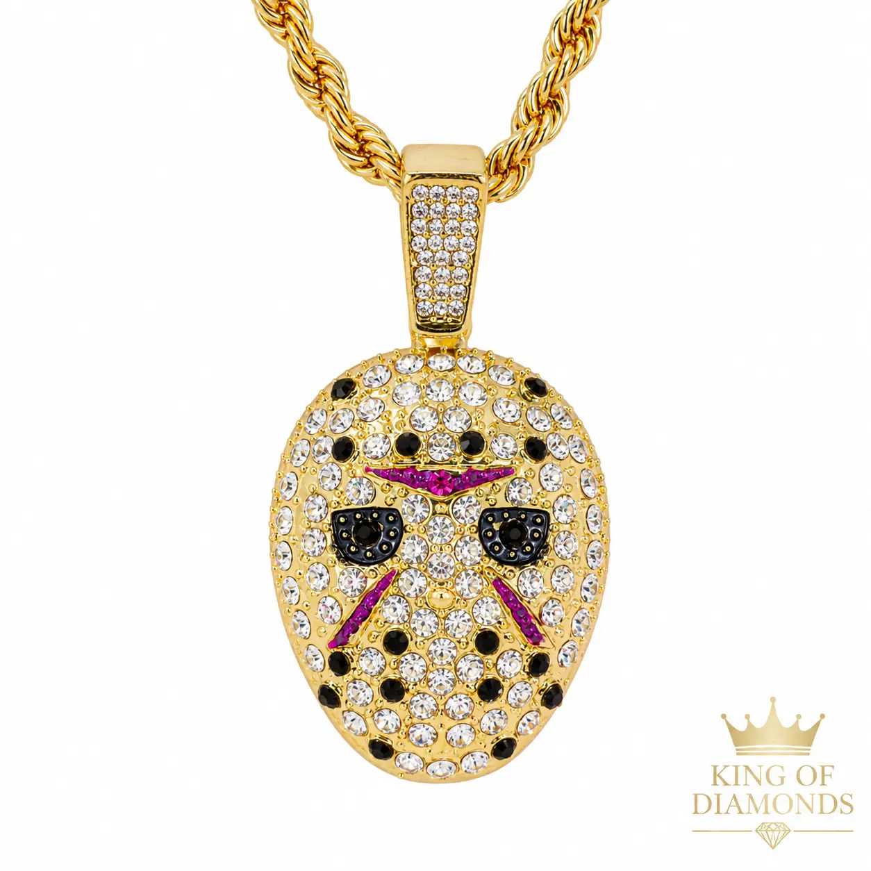Statement Nameplate Necklace, 24-Inch Gold-Plated Alloy Hip Hop Chain with Sparkling Simulated Stones for Casual Fashion Styling, Accessory, Rhinestones, Long, Hip-Hop Necklaces, Sparkly Necklaces