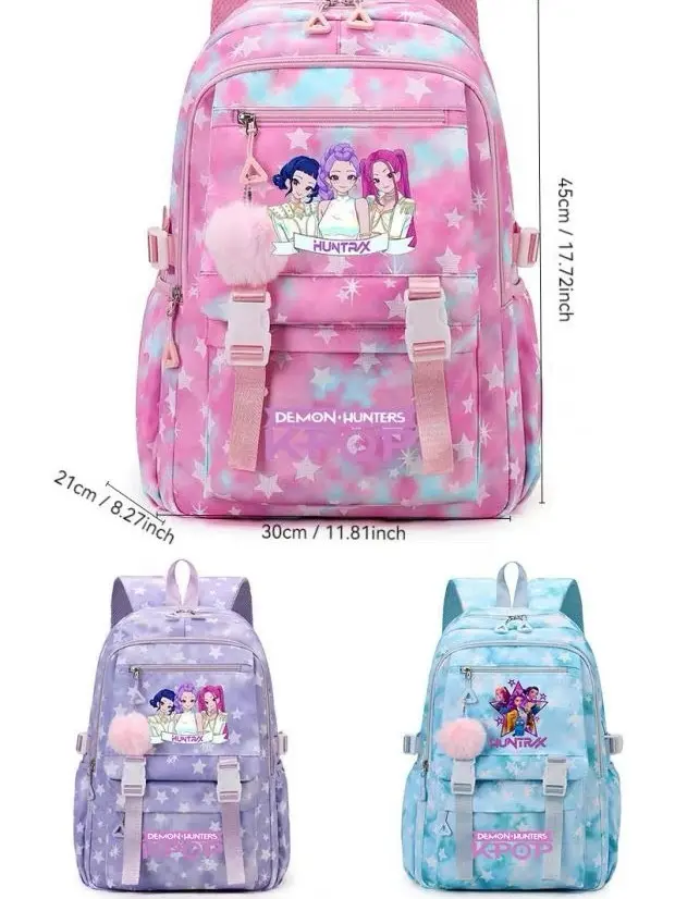 Large Girls' Multi-Function Cute SchoolBackpack, Zip Tablet & Laptop ProtectionBag, Travel Bag for Phones & ElectronicsAccessories, Multi Function Backpack