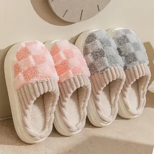 Cotton slippers for women, anti slip cashmere for warmth, monthly slippers for indoor home, cute and fluffy cotton mop walking shoes Rubber Girl slippers women Footwear Flipflop Slide Novemberdeals Fallfashion tiktokshopwintersale