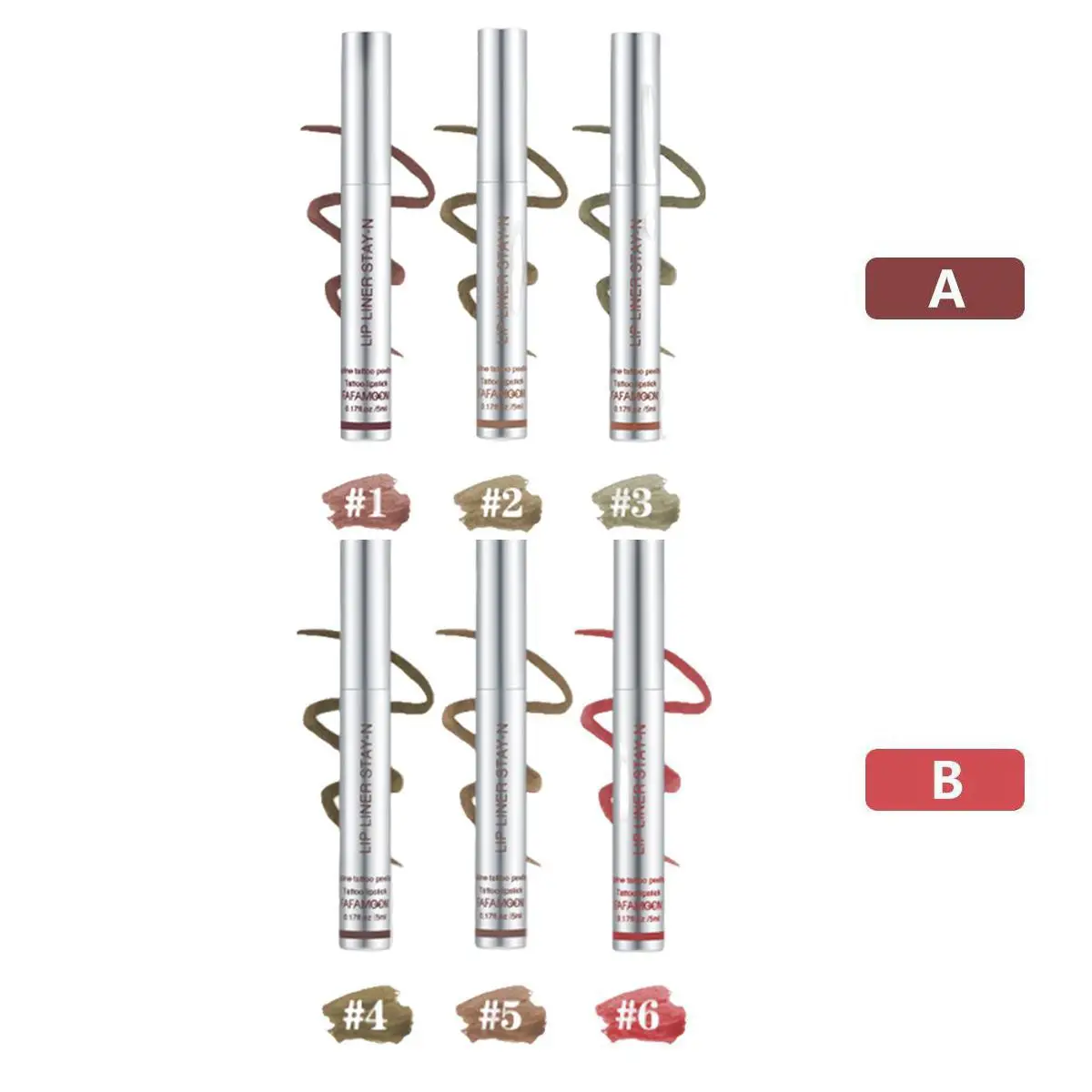 Peel Off Lip Liner, 3 Counts/set Long Lasting Lip Liner, Easy Coloring Lipstick Pen, Suitable for Women & Girls All Occasions Lip Makeup