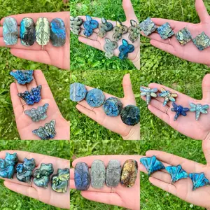 One Labradorite Carving| Fairies| Pegasus| Butterflies