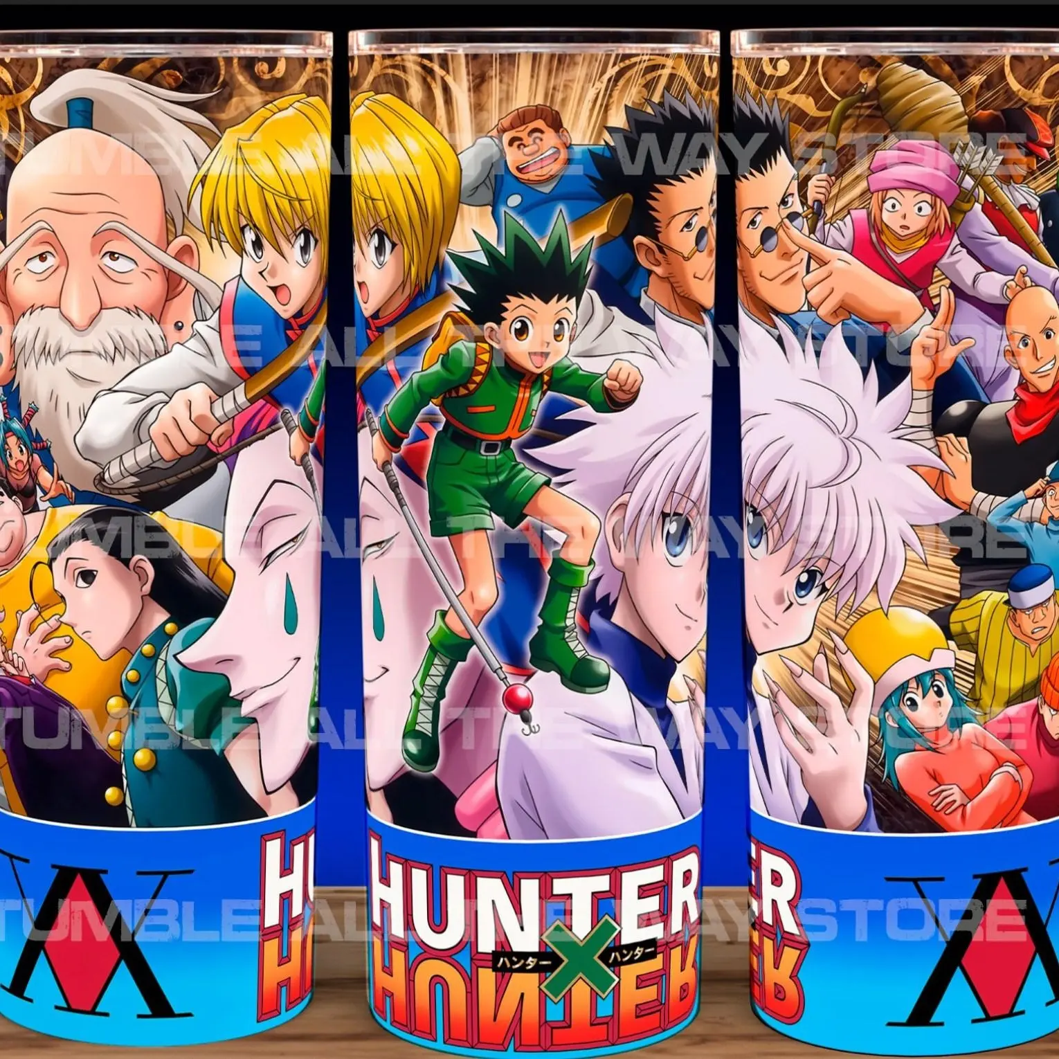 Hunter X Hunter Anime Manga 20 oz Stainless Steel Tumbler with Lid & Straw - Elegant Drinkware for Anime Fans - Perfect for Hot or Cold Beverages
