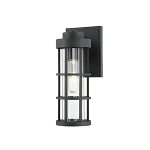 Mesa Wall Sconce - Industrial Coastal Design with Nautical Black Shade