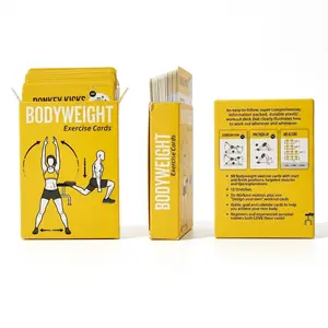 Bodyweight Exercise Cards for Women & Men No-App Workout Deck with Clear Guides for Full Body Training at Home Spring Fitness Gift