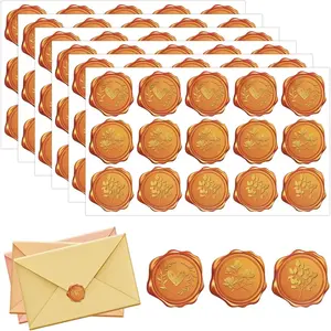 600 count Self-Adhesive  Seals Stickers, 1.57 inch, 3 Styles  Envelope Seals Labels Stickers for Envelopes, Invitations, Cards, Crafts,  Wrapping