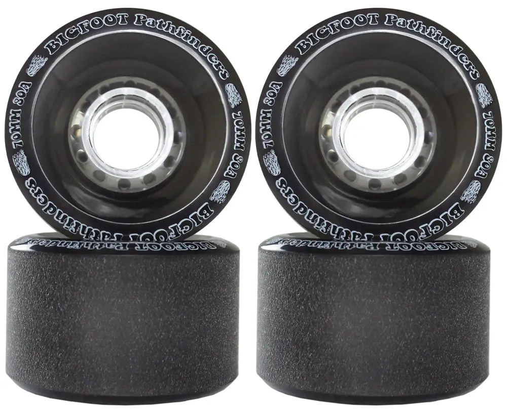 Bigfoot Longboard Wheels - 70mm 80a Pathfinders Black Bigfoot Longboard Wheels - 70mm 80a Pathfinders Black