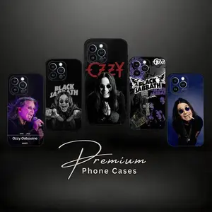 Ozzy Osbourne Inspired Rock Music Phone Compatible with iPhone 12/13/14/15/16/17 (Pro Max/Plus) Suitable as a Gift for Friends and Family Soft Silicone Black Cover, Shockproof, Anti-Scratch, Stylish Protective Design