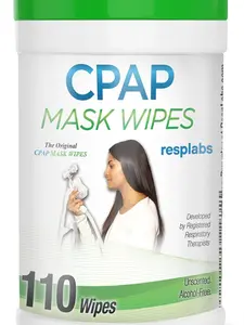 CPAP Mask Cleaning Wipes - Unscented, Alcohol-Free Cleaner 110 Wipe Pack