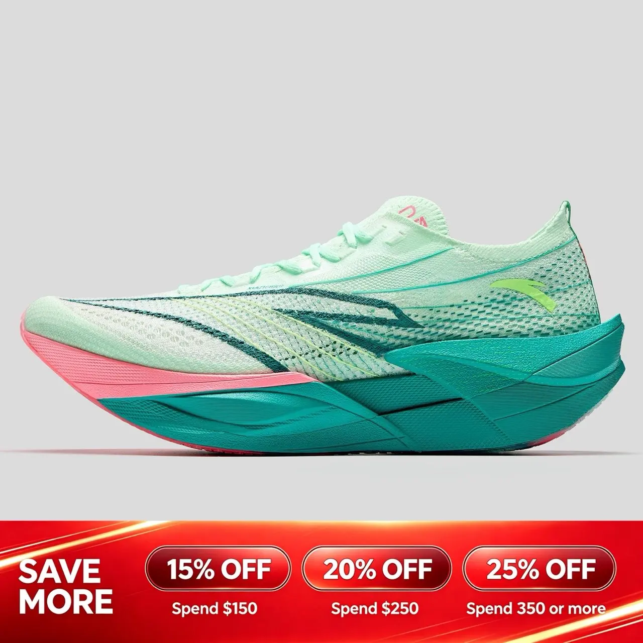 ANTA MEN C202 6 Pro Marathon Running Shoes Lightweight Durable Long-distance Running Shoes