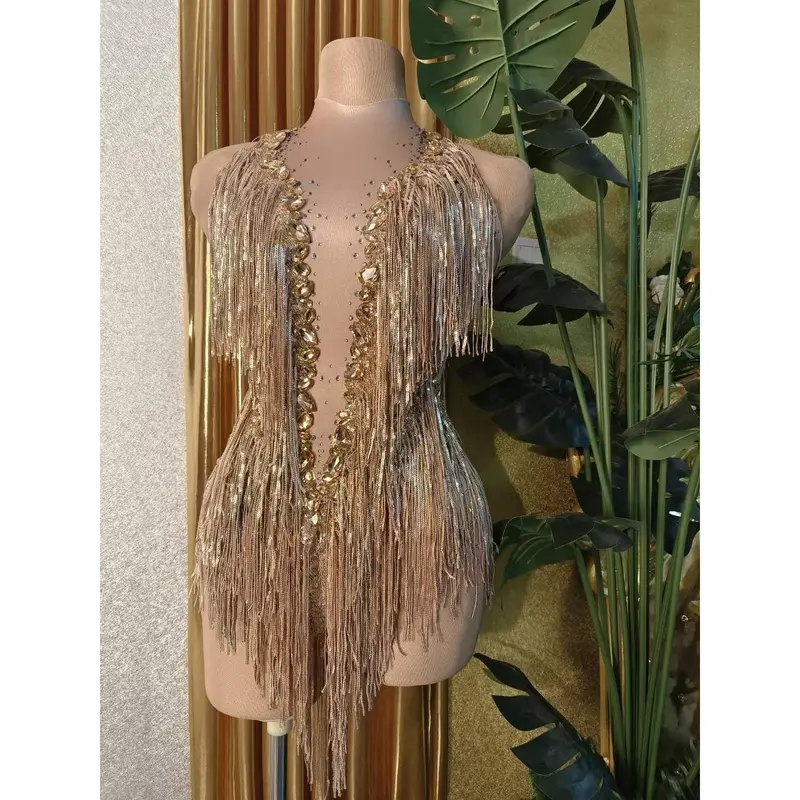 green emerald velvet dress Gold Leotard With Skirt, Halterneck, Sleeveless – Kikimora Fashion Store main image 0