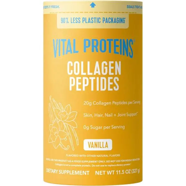 Vital Proteins Collagen Peptides Powder Vanilla - Supports Hair, Skin, Nails, Bones, Joints, Powder for Women