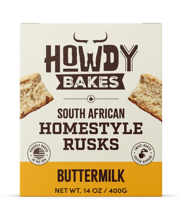 Howdy Bakes Rusks - Buttermilk 14oz / 400G