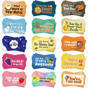 300 Pcs Employee Appreciation Cards Bulk Inspirational Punny Cards Thank You Encouragement Funny Affirmation Gifts Staff for Team Teacher Business 15 Design