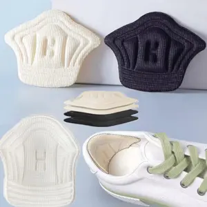 2 Pairs Shoe Heel Insoles for Sports Shoes, Anti-Wear Heel Protectors, Adjustable Fit, Comfortable Material, Thickness 0.19/0.39 Inches