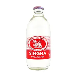 SINGHA Thai Sugar-Free Soda Water 325ml - Crisp & Refreshing Sparkling Beverage