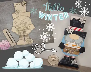 DIY Winter Gnome Shelf Sitter #300025