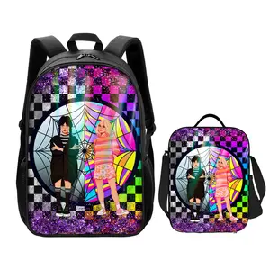 Wednesday Backpack Large Capacity Shoulder Backpack Lightweight for School Outdoor Travel