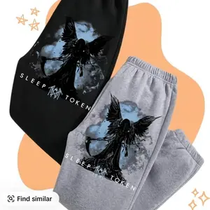 Sleep Token Sweatpants Unisex Joggers Retro Motocross Cotton Pants Classic Fit with Graphic Design XM3KV