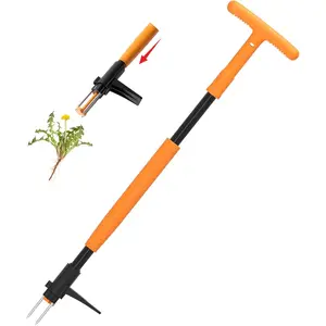 Weed Puller Tool, Fully Stand Up Weeding Tool With 3 Claws - Zero Bending and  Saver, Effortless and Efficient Weed Remover, Durable and Lightweight Weeder, Ideal for Effortless Weed Removal