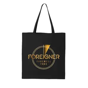 Foreigner Farewell Tour Tote Bag, Vintage Rock Band Logo Canvas Bag Reusable Shopping Bag Music Fan Gift