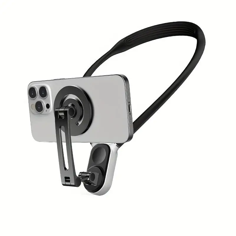 Magnetic Suction Phone Neck Hanging Bracket, Sports Camera Neck Hanging Fixing Holder Ring, 1 Count Chest Phone Bracket for Fishing, Running