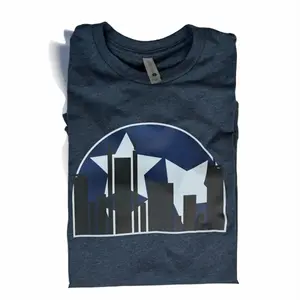 Nashville Skyline T-Shirt | Casual Crew Neck Midnight Blue Tee