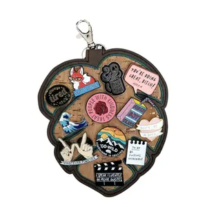 PinLeaf Portable Pin Display, enamel pins, bag tag, bag charm, purse charm, bag accessories, purse accessory