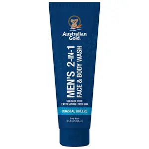 Australian Gold Men's 2in1 Face & Body Wash 8.5oz Coastal Breeze8.5oz Day Use