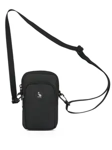 Men's Minimalist Solid Color Crossbody Bag, Lightweight Nylon Shoulder Bag, Waterproof Leisure Bag for Daily Use, Casual Crossbody Bag