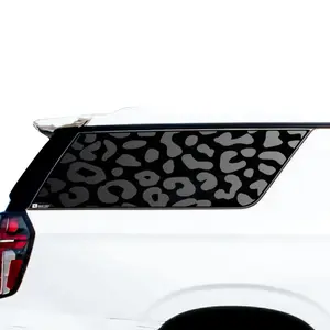 Animal Leopard Cow Paw Heart Window Vinyl Decal Stickers Fits Chevy Suburban GMC Yukon XL 2022 2023 2024 2025 Blue Pink Red Green Line