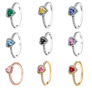 Sterling Silver 925 Heart Rings