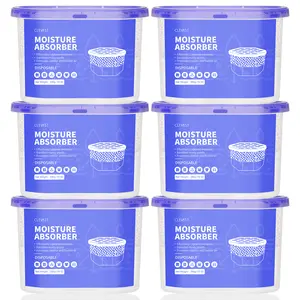 Clevast Hanging Moisture Absorber Boxes, 6x280g, Moisture Absorber Packets, 10x230g, Dehumidifier Box or Bag for Closet, Unscented Hanging Humidity Absorber in Wardrobes, Bedrooms, Bathrooms, RV