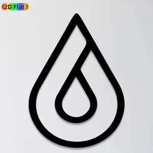 1pc Water Drop Metal Wall Art, Minimalist Water Drop Statue Mural, Ideal Gift for New Year, Easter, Nature Decor Enthusiasts, Rust-Resistant Metal Wall Decor Wall Sculptures, Perfect for Living Room Walls & Garden Fences, Stylish Indoor Outdoor Decor