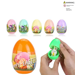 5/10/20 Pack Colorful Easter Surprise Eggs with Bunny Design, Party Prize Shells with Stress Relief Toys, Random Colors and Styles, Miniature Set