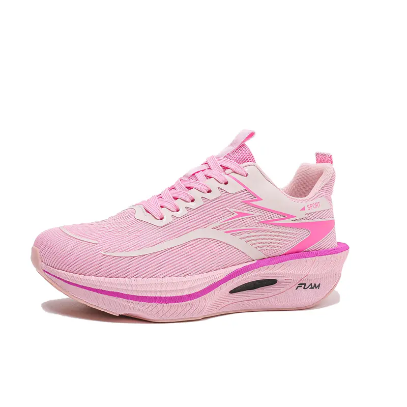 Women's ActiveBreeze Lace-Up Athletic Running Trainers - Breathable Fabric Women's Shoes, All Seasons Sneakers with Cushioned Non-Slip Sole, Sporty Chic Gym Footwear