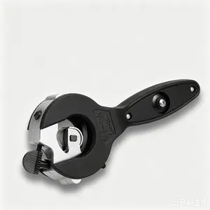 One-Hand Ratchet Pipe Cutter Tool for Copper, PVC & Aluminum Tubing, Adjustable 5/16"-1-1/8" Quick Cut HVAC Plumbing Tool compact cutter duty heavy