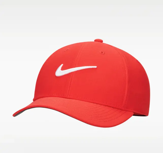Nike Dri-FIT Club Structured Swoosh Cap Red Adult M/L