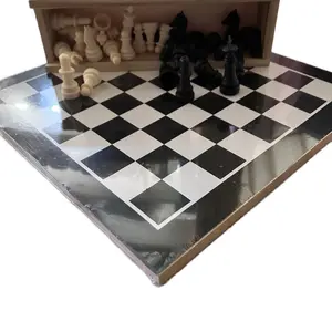 Complete Chess Set with Board, Pieces, and Custom Box