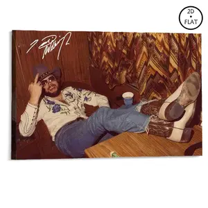 Retro Hank W. JR  Art Poster, framed Wall Art, Home Decoration Poster, Gift for Fans