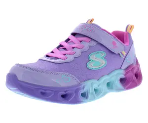 Skechers Lights Heart Lights Color Joyful PS Girls Shoes