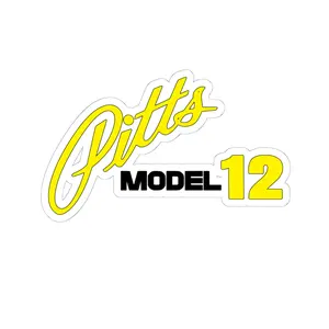 PITTS M12 Sticker | Aviation Sticker | Decal Sticker | Airplanes Sticker | Pilot Stuff | Pilot Gifts | Aviaton Stuff | Resistant Water