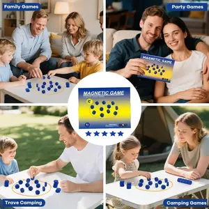 Magnetic Battle Chess Game, 3 Styles Available, Magnetic Sensing Puzzle Stress Relief Board Game, Kids Toy, Party Toy, Birthday Gift, Family Fun Game, Family Board Games, Magnetic Chess Set, Tabletop Games
