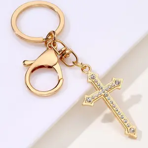 Cross Design Keychain Pendant, Fashionable Unisex Key Chain for Daily Decoration, Trendy Versatile Small Key Chain Gift