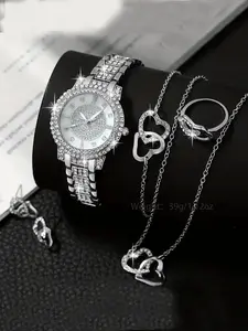 3-piece men's exquisite watch set, men's business high-end quartz men's watch set Jewellery Gift Set